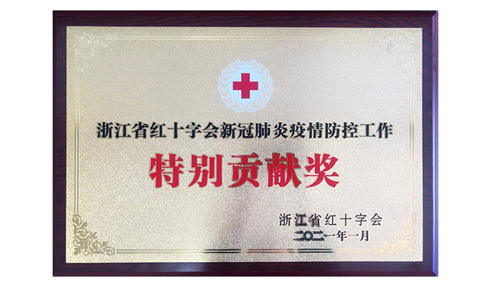 浙江省紅十字會授予雙林“新冠疫情防控特別貢獻獎”
